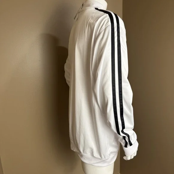 Raffi Linea Uomo Activewear Track Jacket White Men's 2XL TRUSSARDI ITALY NWT - Picture 2 of 6
